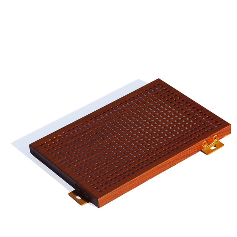 Perforated facade panel